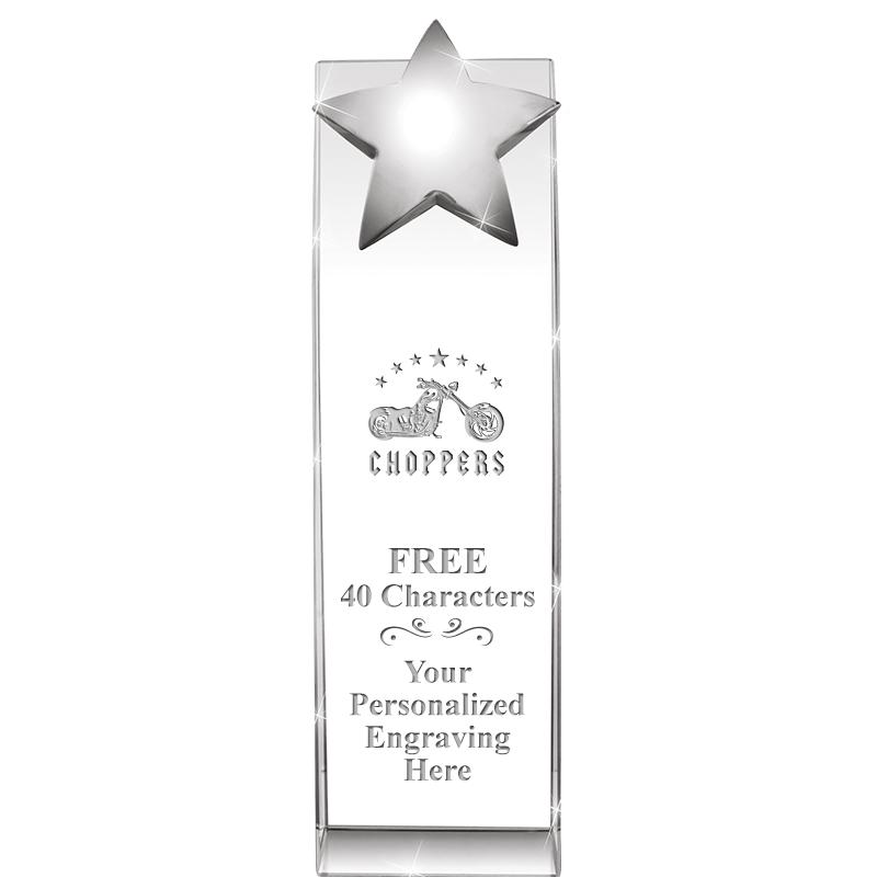 9.5"RECOGNITION CRYSTAL TOWER