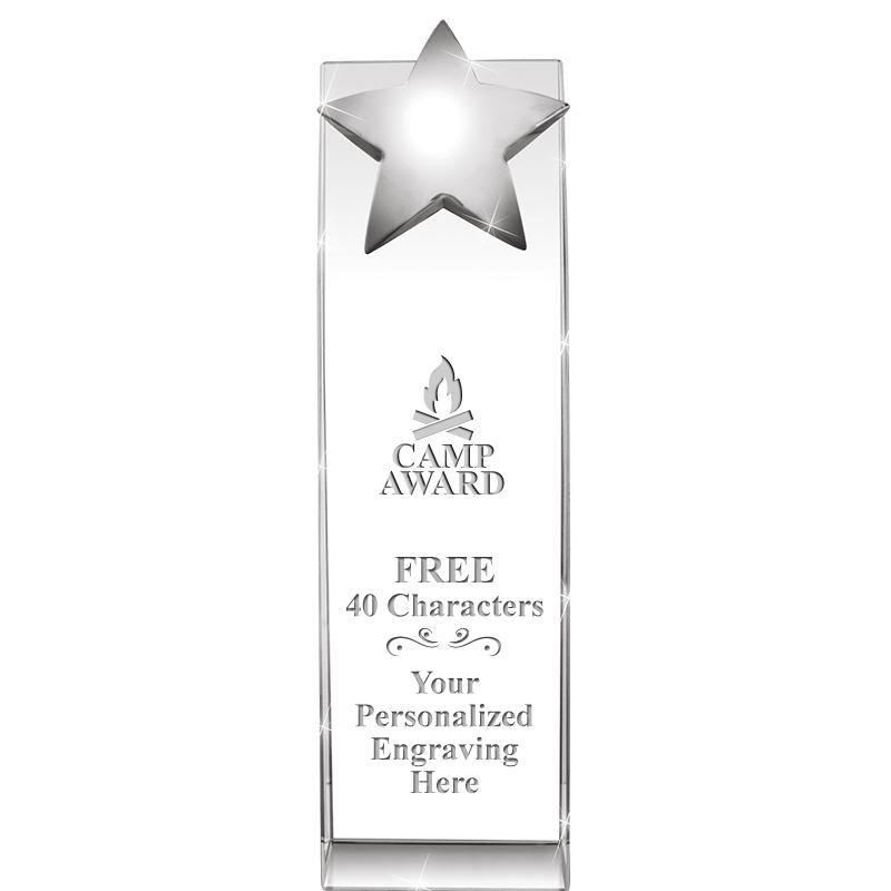 9.5"RECOGNITION CRYSTAL TOWER