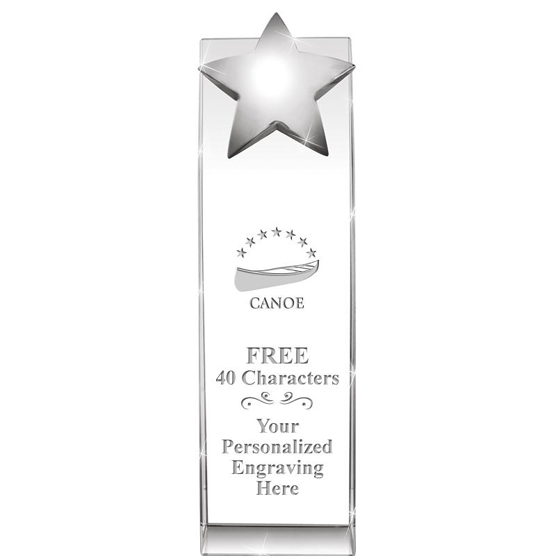 9.5"RECOGNITION CRYSTAL TOWER