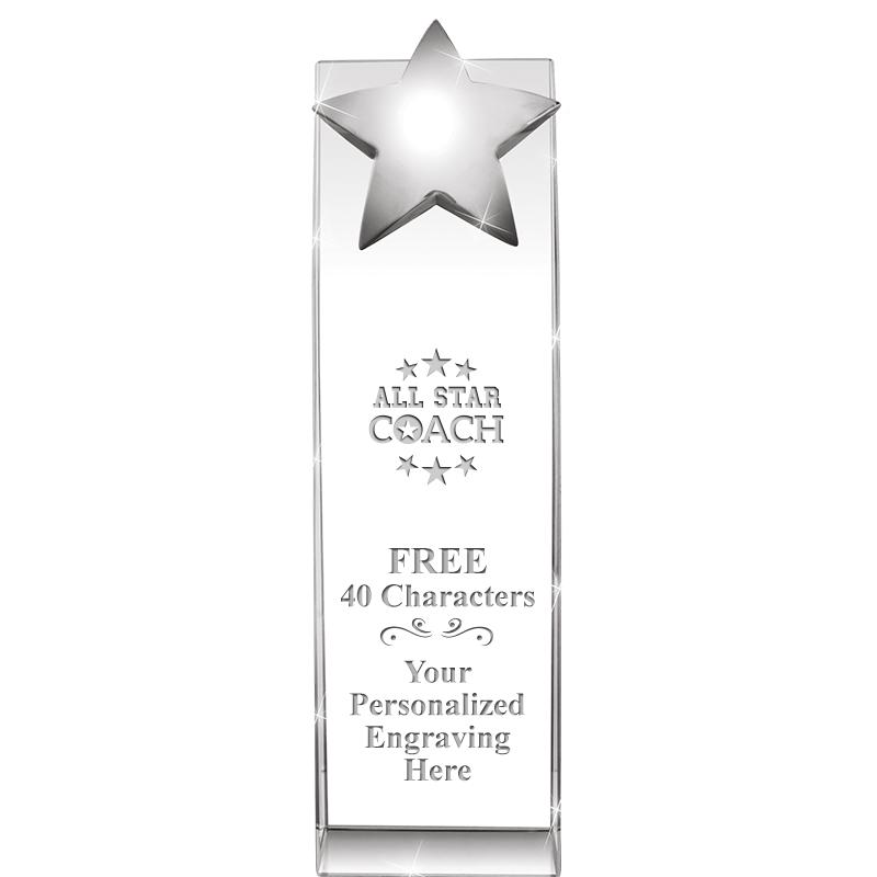 9.5"RECOGNITION CRYSTAL TOWER