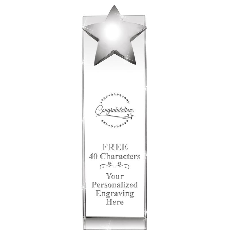 9.5"RECOGNITION CRYSTAL TOWER