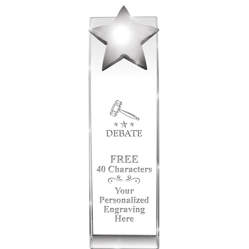 9.5"RECOGNITION CRYSTAL TOWER