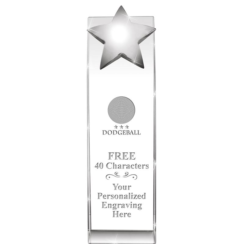 9.5"RECOGNITION CRYSTAL TOWER