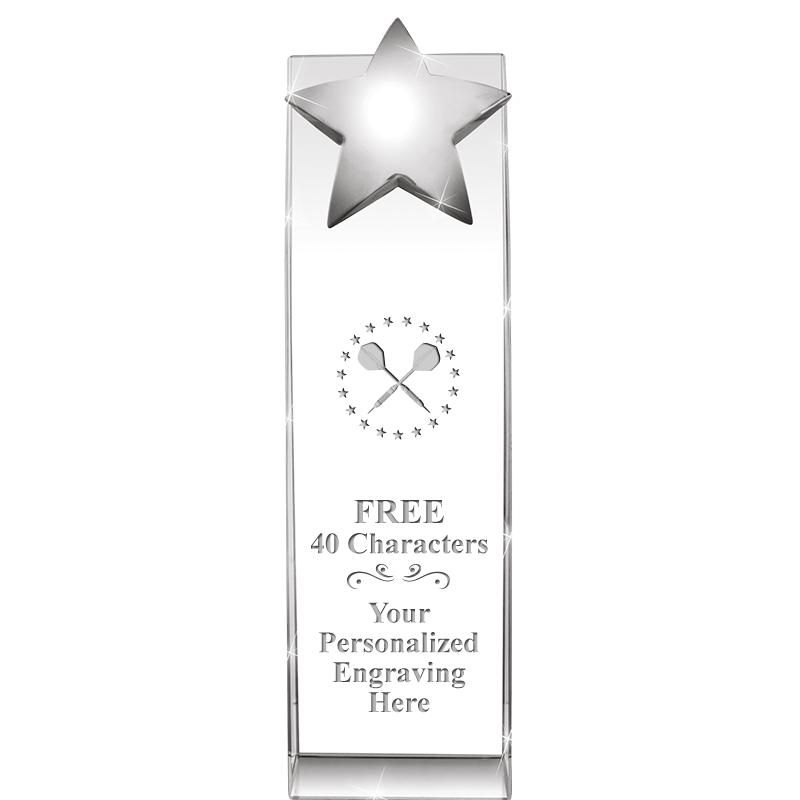 9.5"RECOGNITION CRYSTAL TOWER