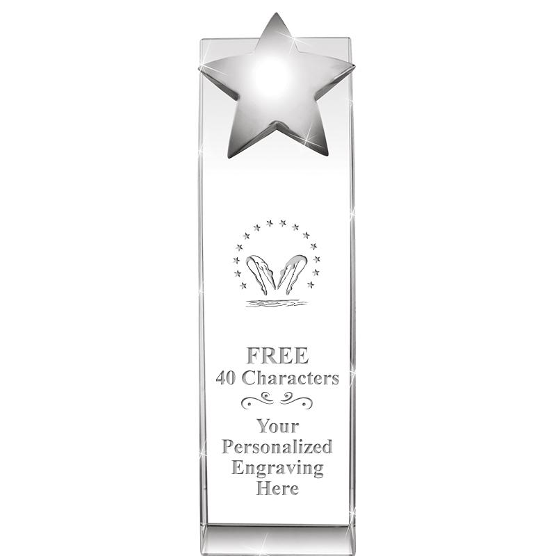 9.5"RECOGNITION CRYSTAL TOWER