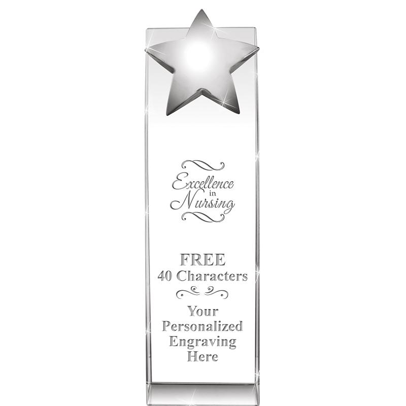 9.5"RECOGNITION CRYSTAL TOWER