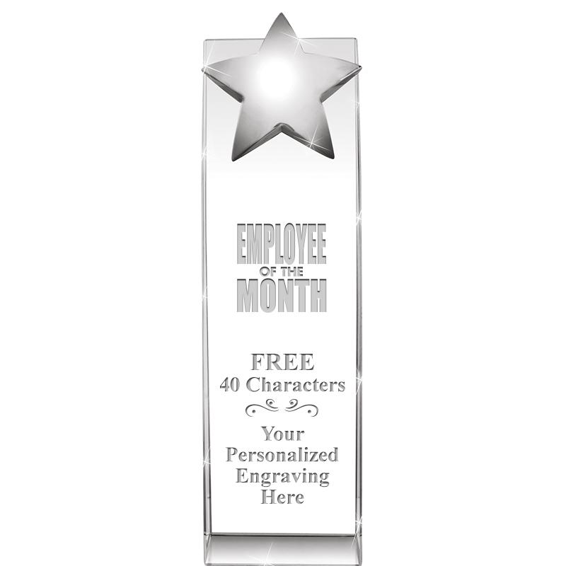 9.5"RECOGNITION CRYSTAL TOWER