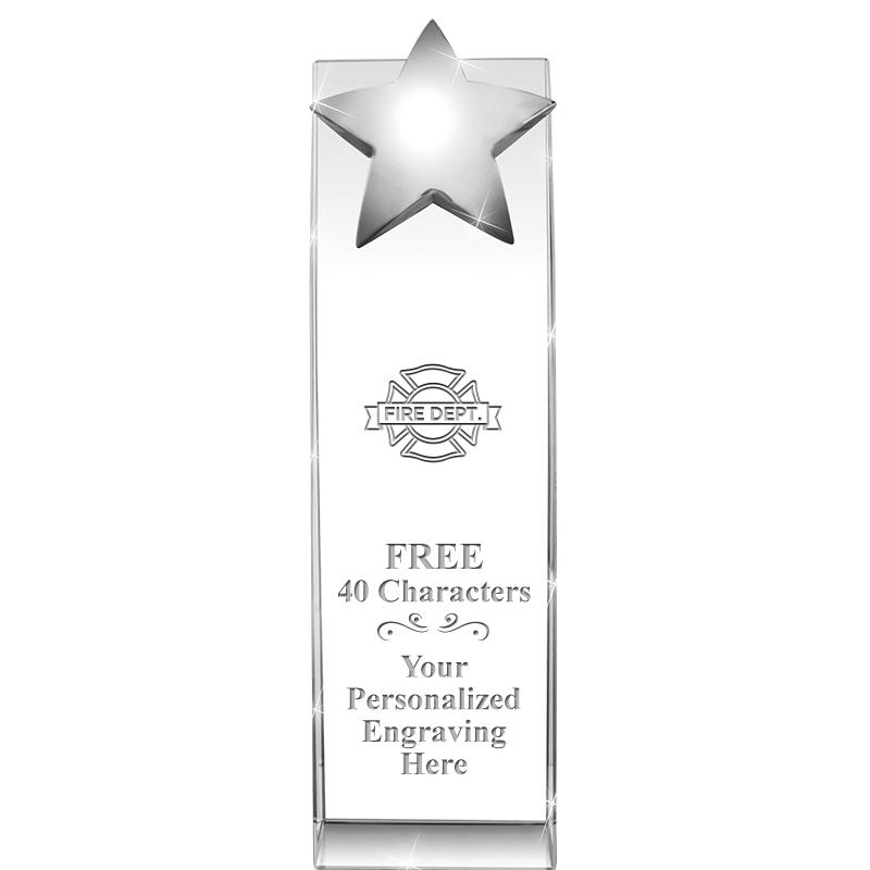 9.5"RECOGNITION CRYSTAL TOWER