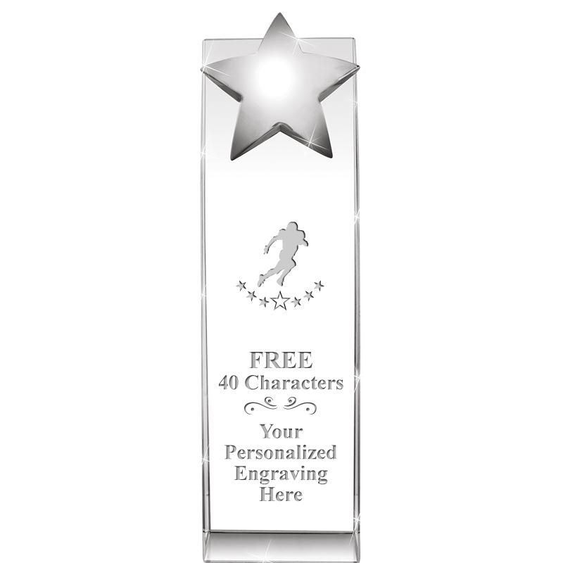 9.5"RECOGNITION CRYSTAL TOWER