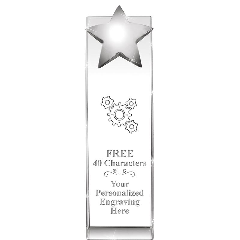 9.5"RECOGNITION CRYSTAL TOWER