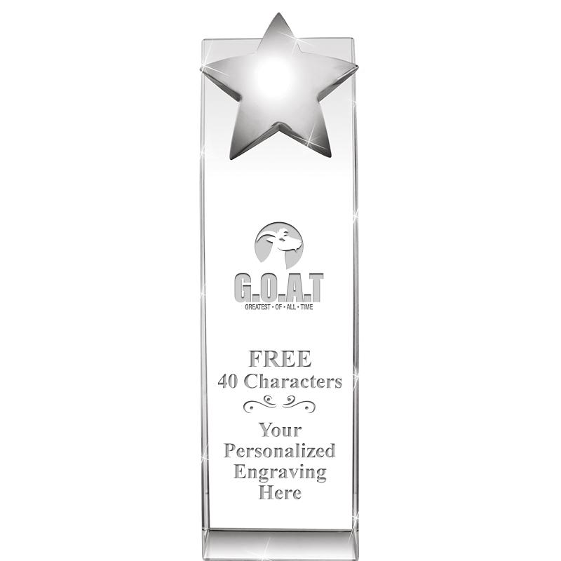 9.5"RECOGNITION CRYSTAL TOWER