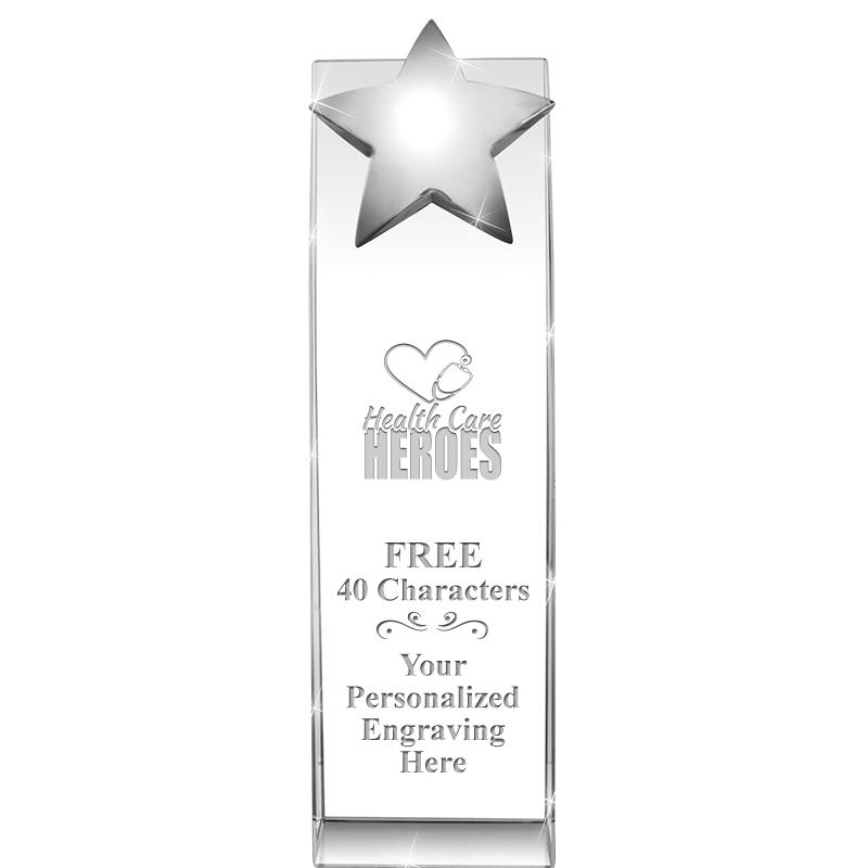 9.5"RECOGNITION CRYSTAL TOWER