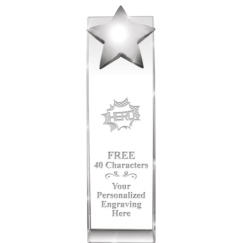 9.5"RECOGNITION CRYSTAL TOWER