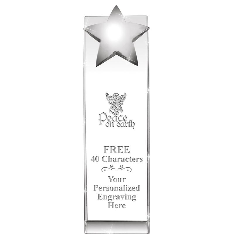 9.5"RECOGNITION CRYSTAL TOWER