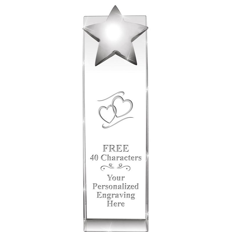 9.5"RECOGNITION CRYSTAL TOWER