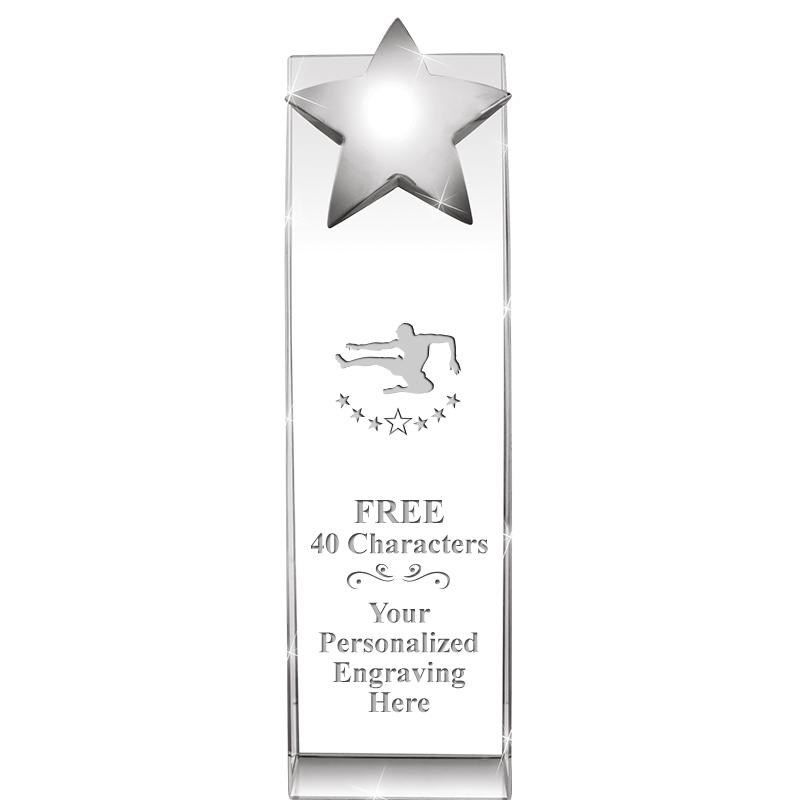 9.5"RECOGNITION CRYSTAL TOWER