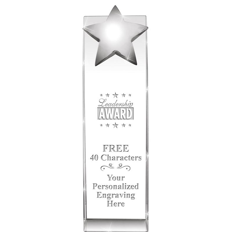 9.5"RECOGNITION CRYSTAL TOWER