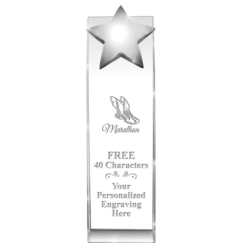 9.5"RECOGNITION CRYSTAL TOWER