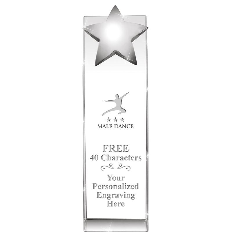 9.5"RECOGNITION CRYSTAL TOWER