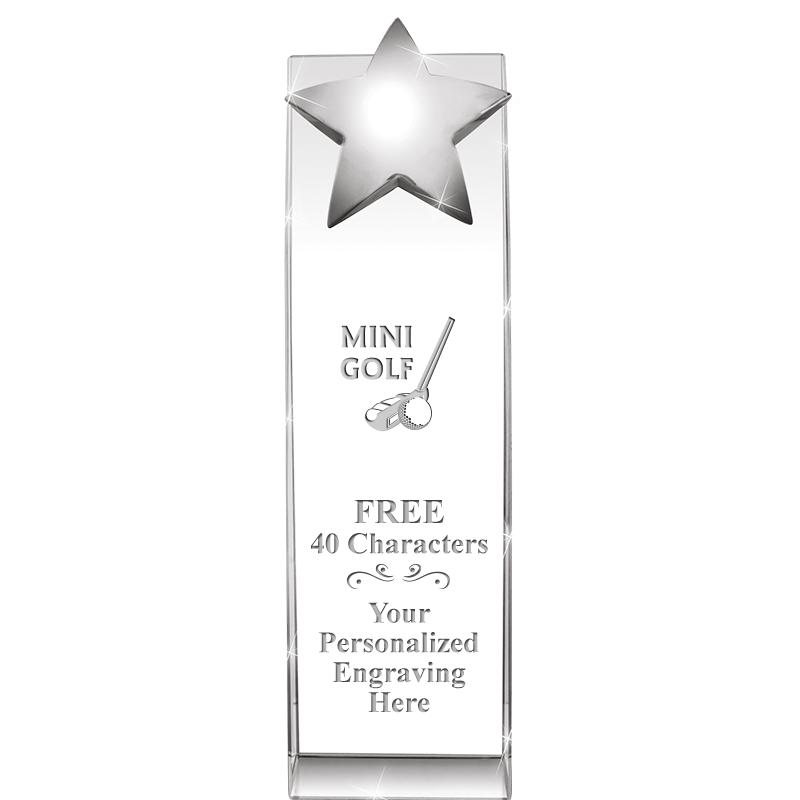 9.5"RECOGNITION CRYSTAL TOWER