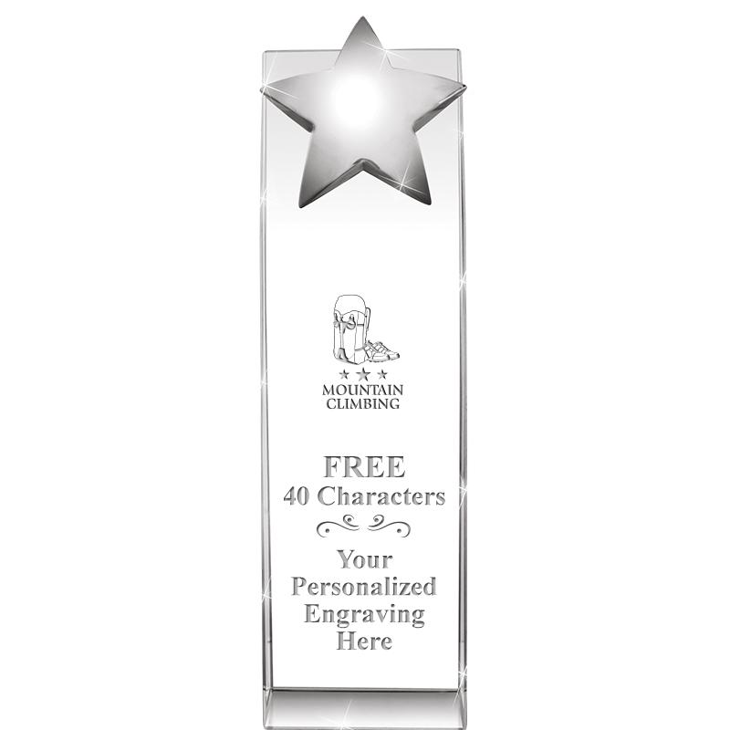 9.5"RECOGNITION CRYSTAL TOWER