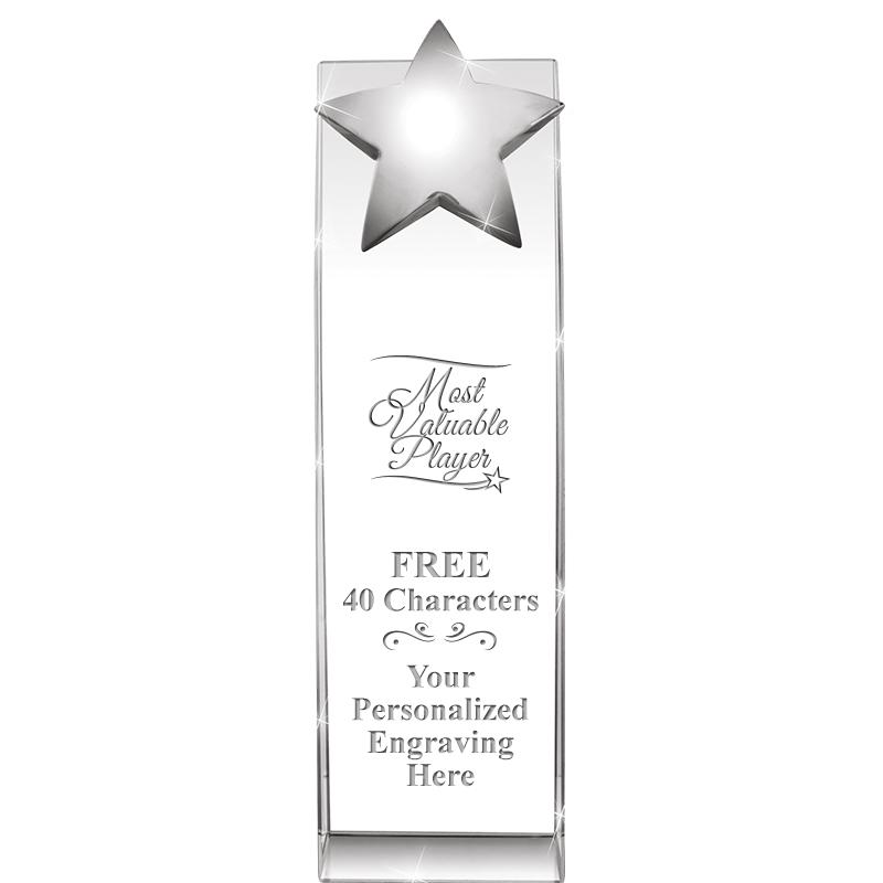 9.5"RECOGNITION CRYSTAL TOWER