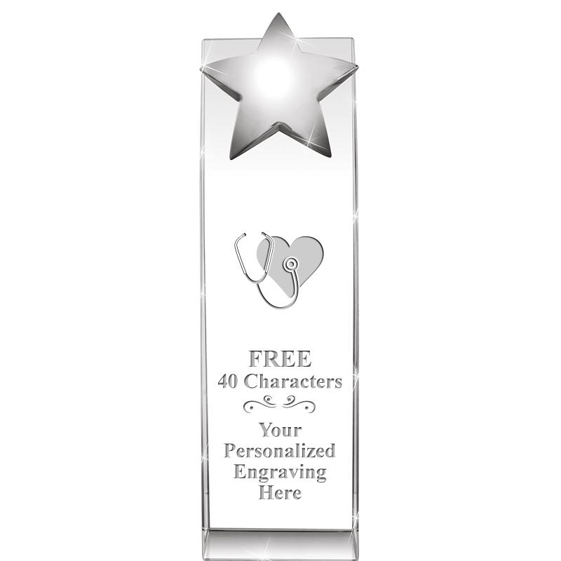 9.5"RECOGNITION CRYSTAL TOWER