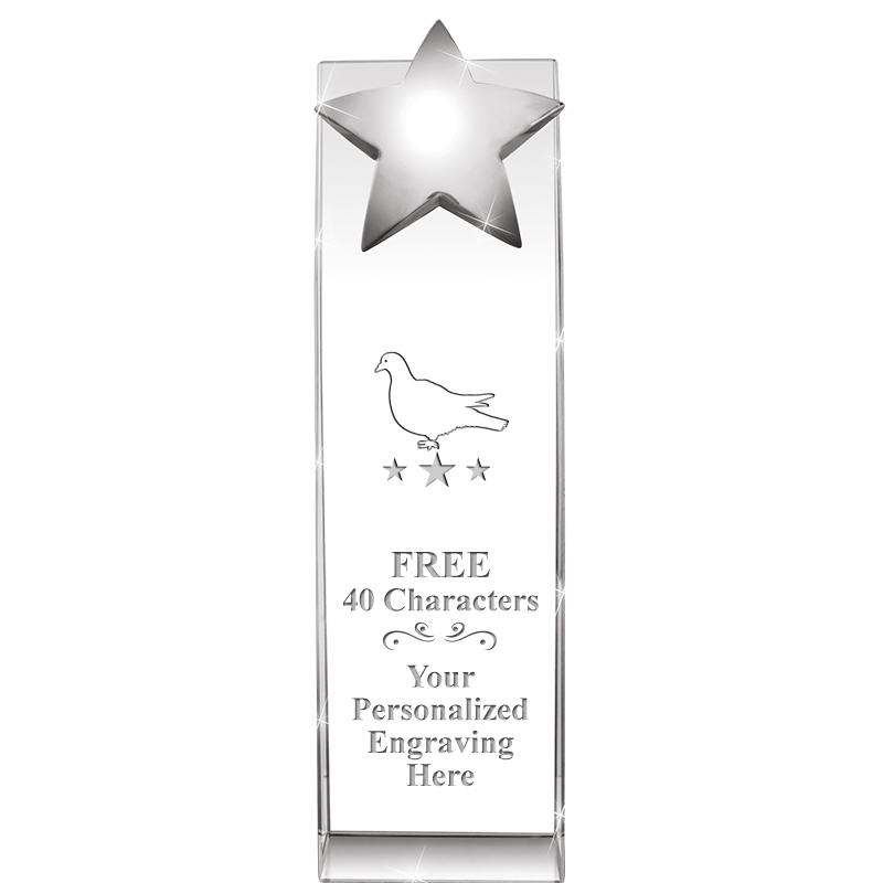 9.5"RECOGNITION CRYSTAL TOWER