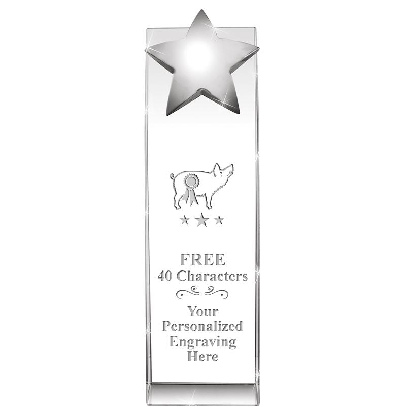 9.5"RECOGNITION CRYSTAL TOWER