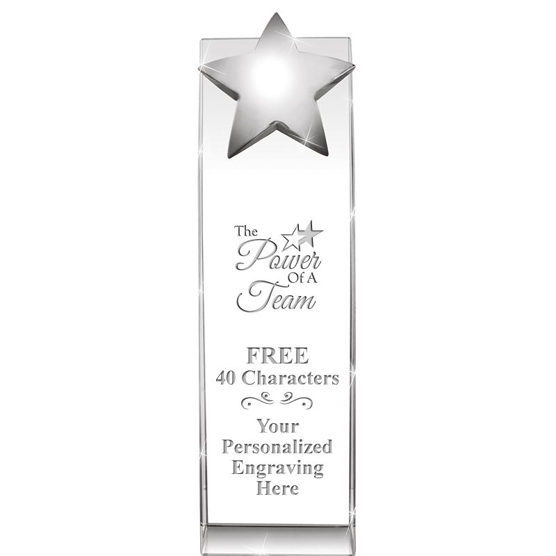 9.5"RECOGNITION CRYSTAL TOWER