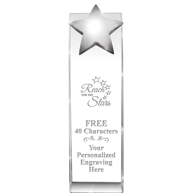 9.5"RECOGNITION CRYSTAL TOWER