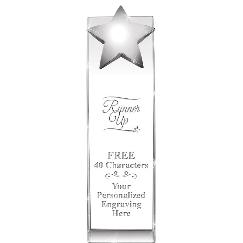 9.5"RECOGNITION CRYSTAL TOWER