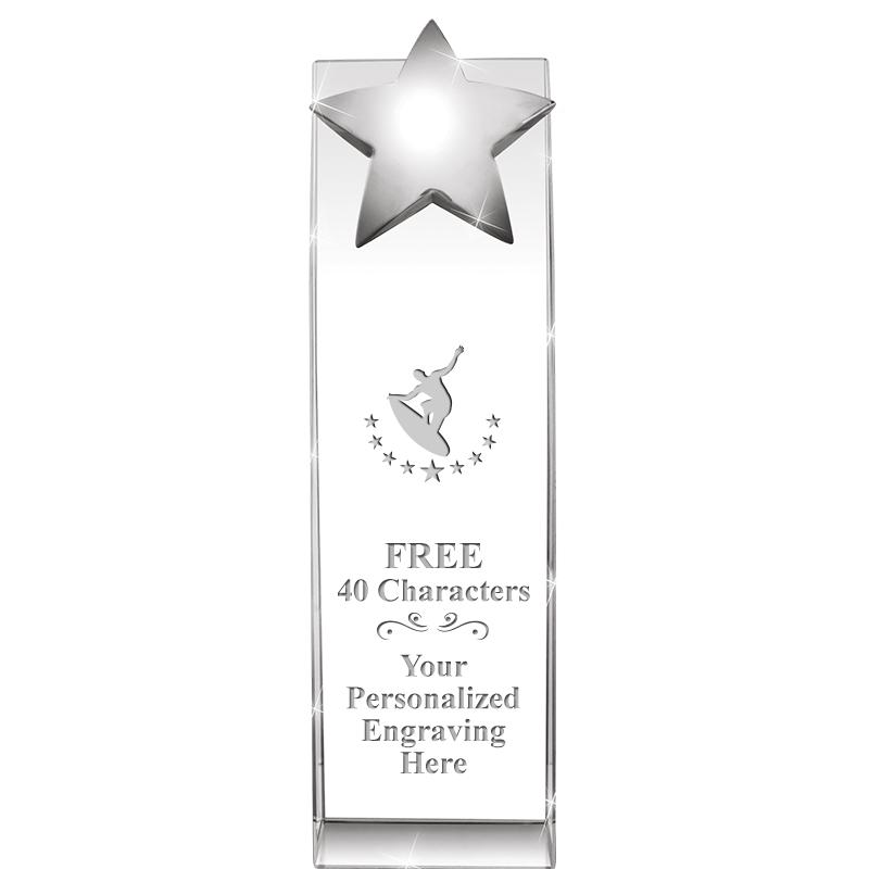 9.5"RECOGNITION CRYSTAL TOWER