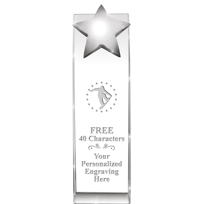 9.5"RECOGNITION CRYSTAL TOWER