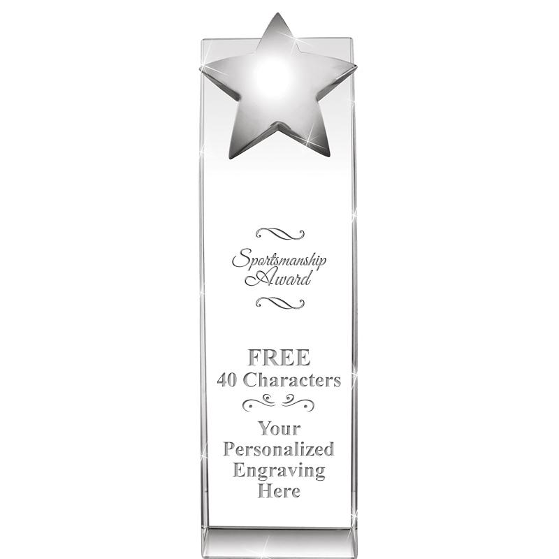 9.5"RECOGNITION CRYSTAL TOWER