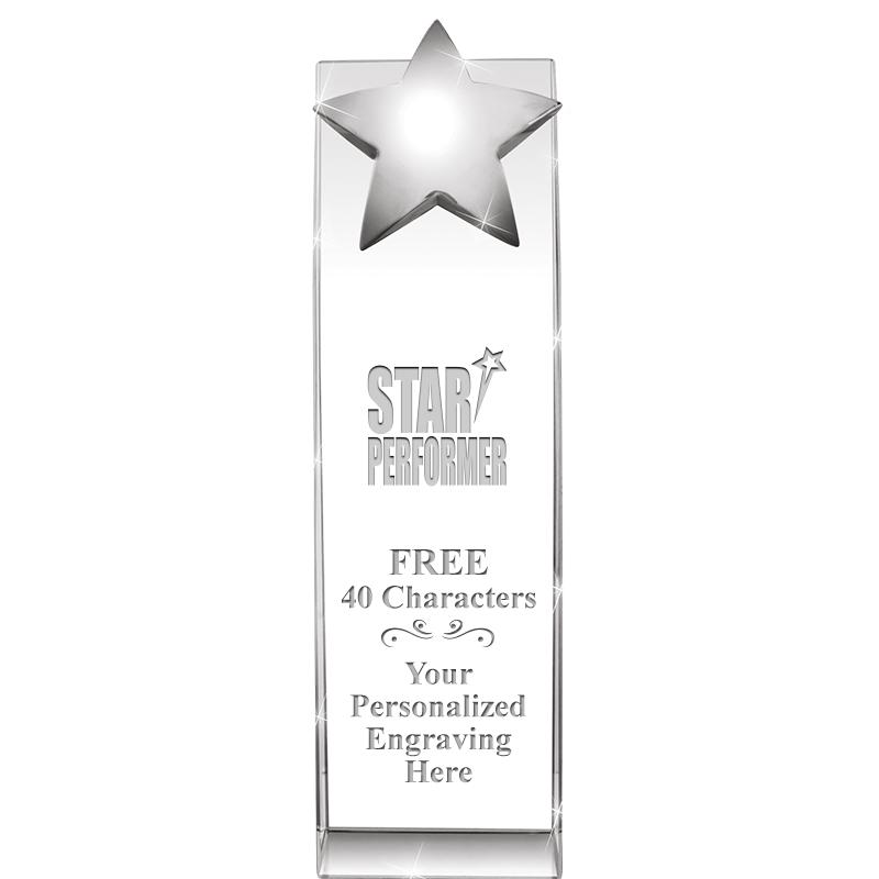 9.5"RECOGNITION CRYSTAL TOWER