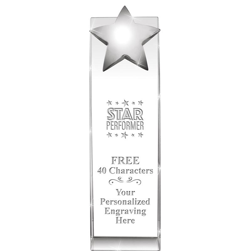 9.5"RECOGNITION CRYSTAL TOWER