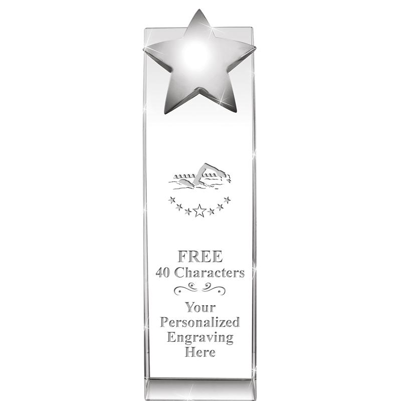 9.5"RECOGNITION CRYSTAL TOWER