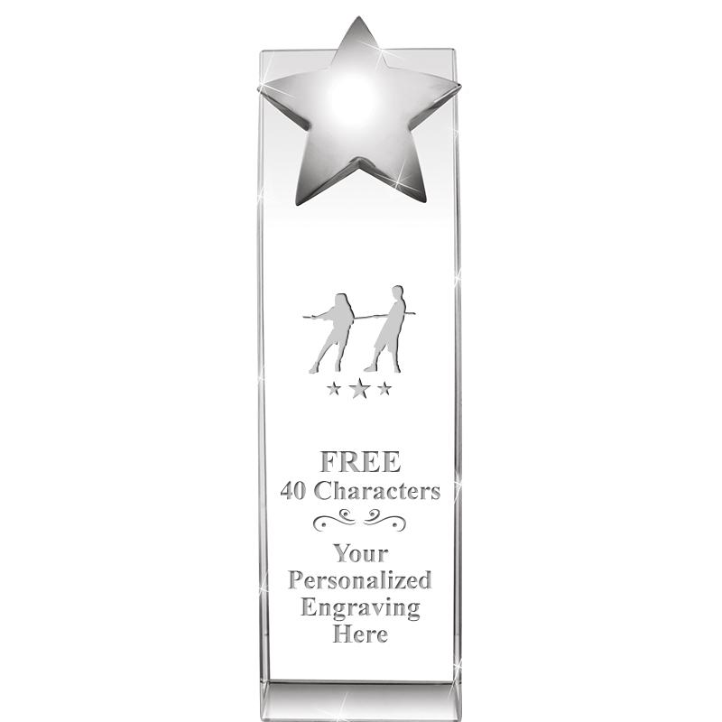 9.5"RECOGNITION CRYSTAL TOWER