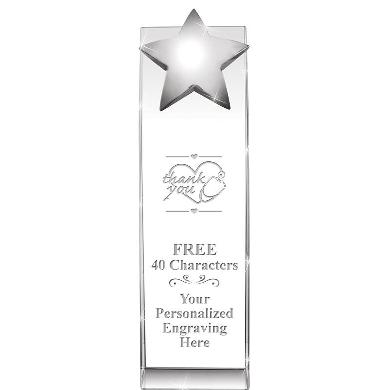 9.5"RECOGNITION CRYSTAL TOWER