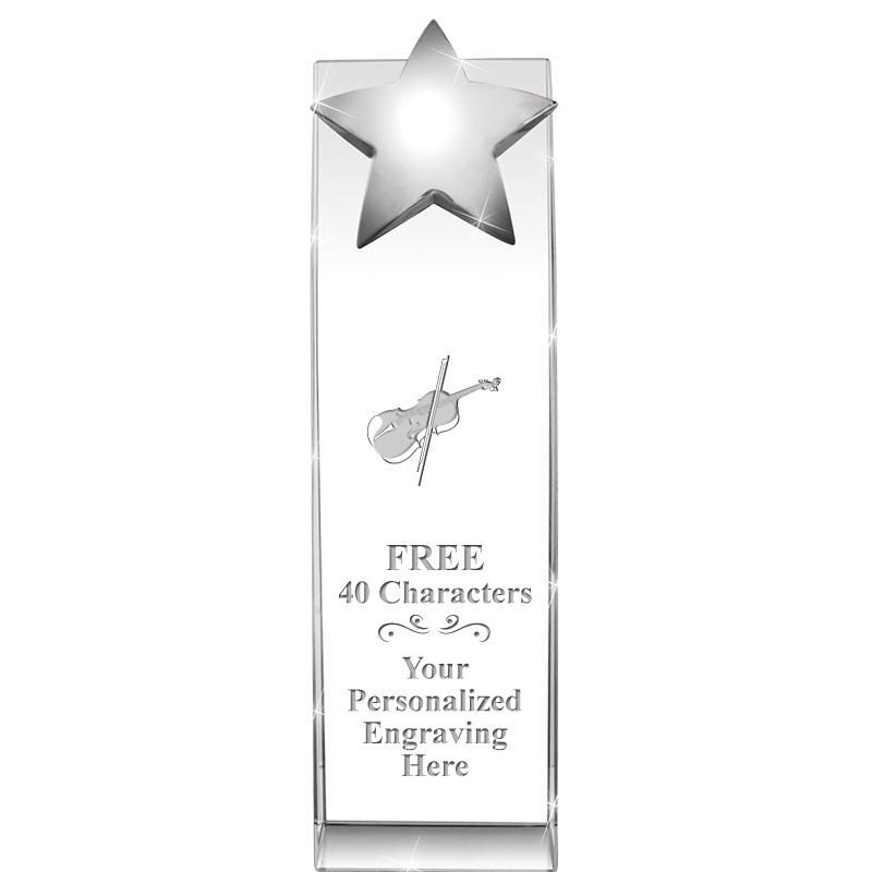 9.5"RECOGNITION CRYSTAL TOWER