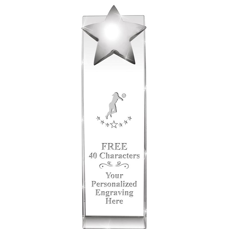 9.5"RECOGNITION CRYSTAL TOWER