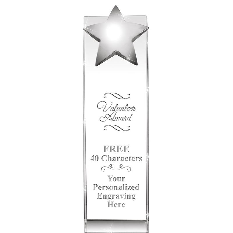 9.5"RECOGNITION CRYSTAL TOWER