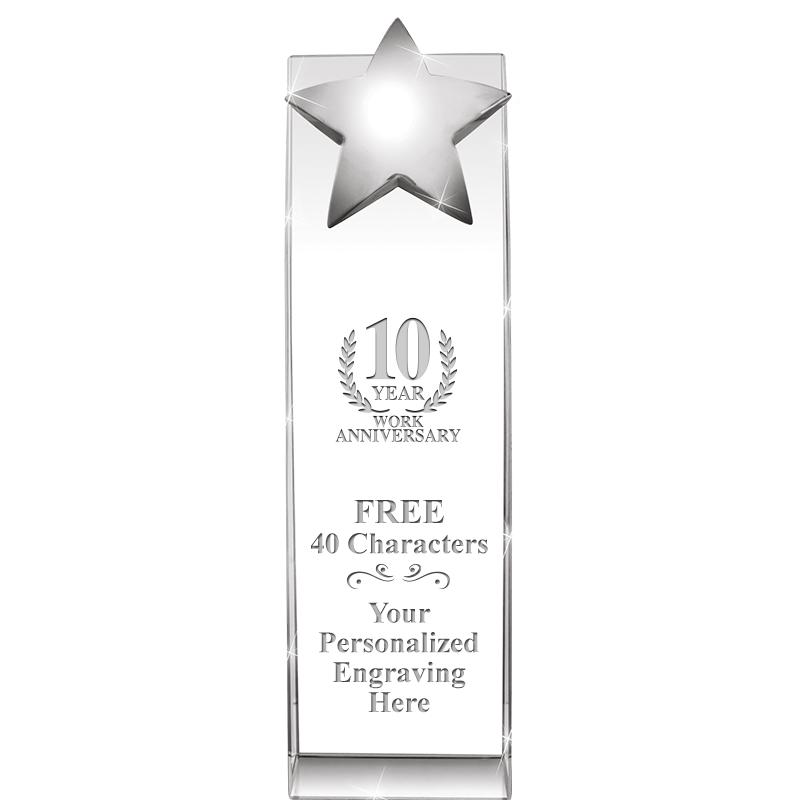 9.5"RECOGNITION CRYSTAL TOWER