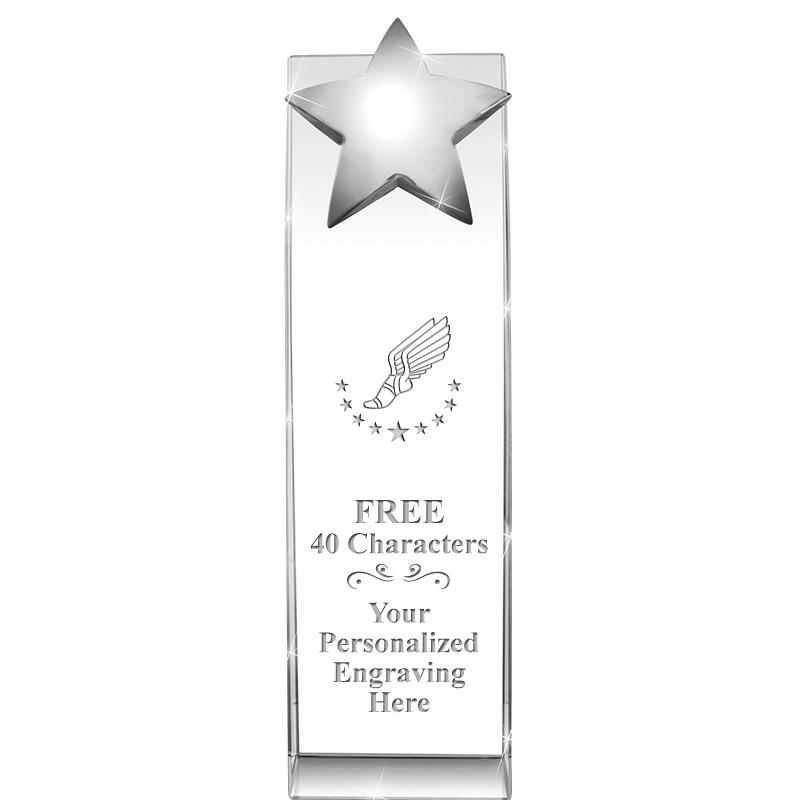 9.5"RECOGNITION CRYSTAL TOWER