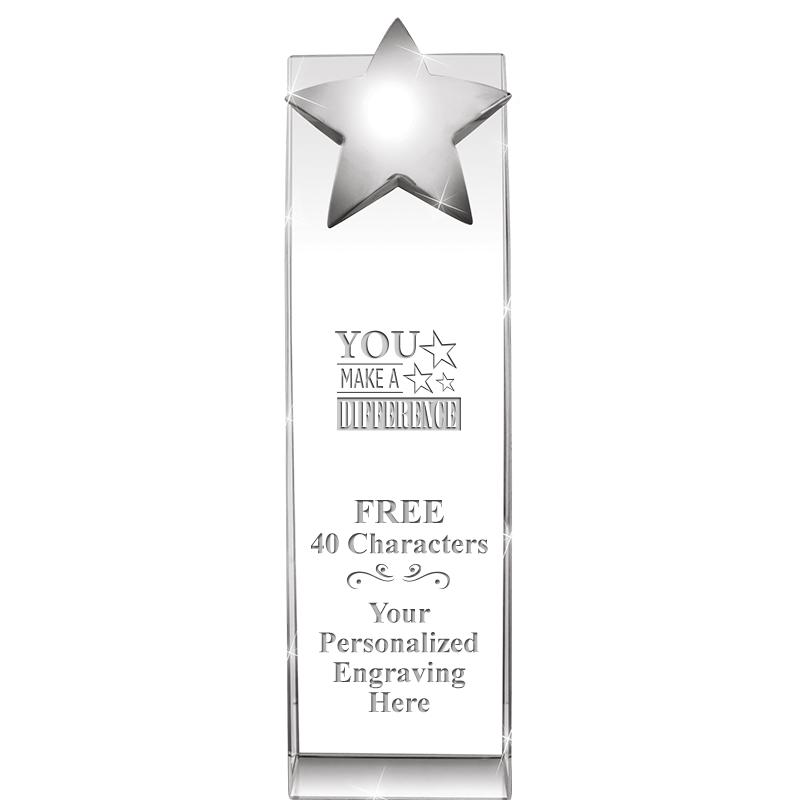 9.5"RECOGNITION CRYSTAL TOWER