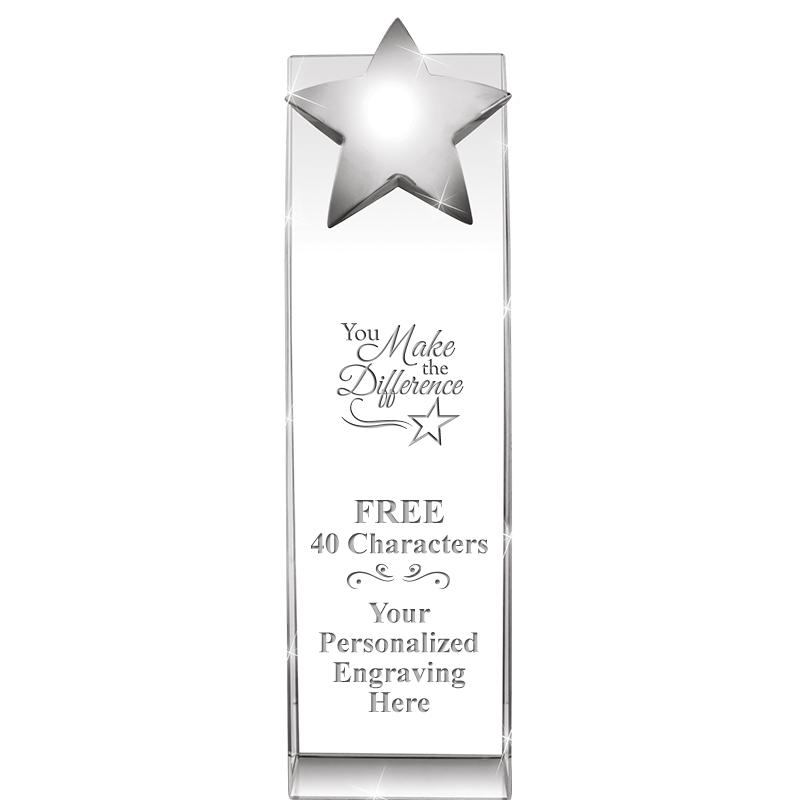 9.5"RECOGNITION CRYSTAL TOWER