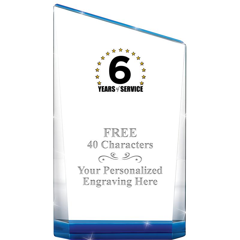 8" SAPPHIRE ACENSION CRYSTAL