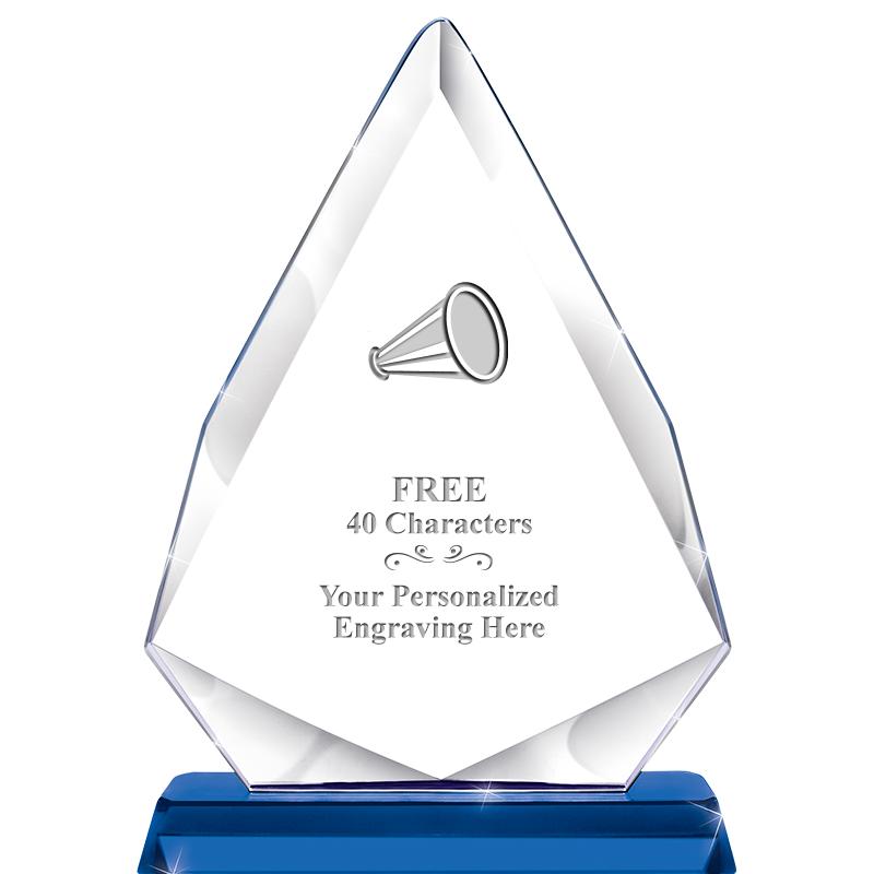 10" SAPPHIRE FORTUNE CRYSTAL