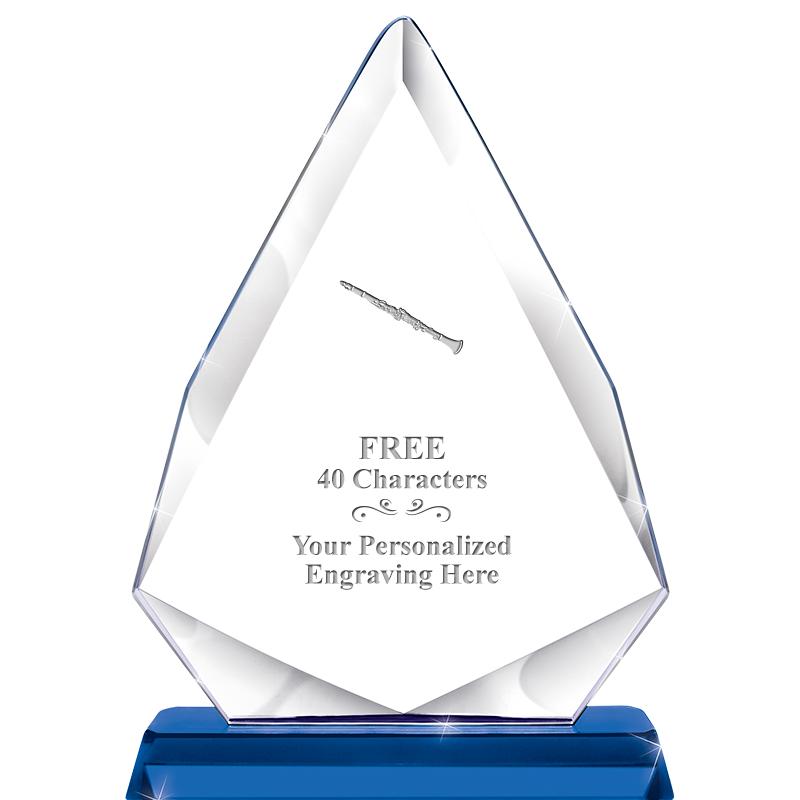 10" SAPPHIRE FORTUNE CRYSTAL